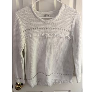 J crew pointelle-like sweater